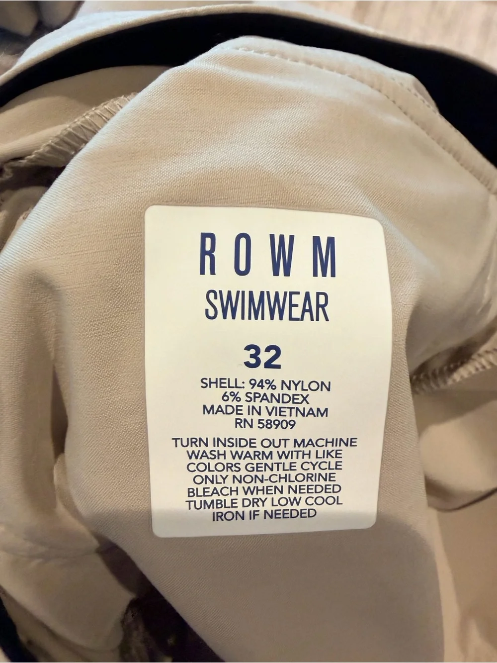 Men's ROWM Swim Hybrids Drawstring Shorts - Beige